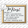 Mimi Definition Novelty Rectangle Sticker Decal