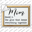 Mom Definition Novelty Rectangle Sticker Decal