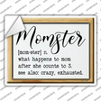 Momster Definition Novelty Rectangle Sticker Decal