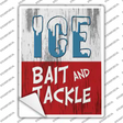 Ice Bait and Tackle Novelty Rectangle Sticker Decal