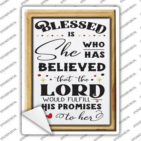 The Lord Would Fulfill His Promises Novelty Rectangle Sticker Decal
