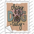 Crazy Dog Lady Novelty Rectangle Sticker Decal