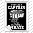 Play Like A Pirate Chest Novelty Rectangle Sticker Decal