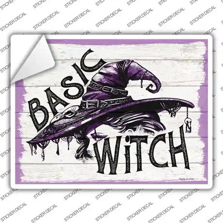 Basic Witch Purple Novelty Rectangle Sticker Decal