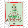 Very Scary Christmas Novelty Rectangle Sticker Decal