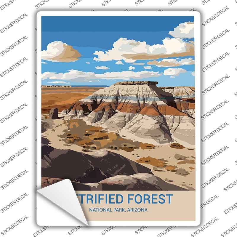 Petrified Forest Arizona Novelty Rectangle Sticker Decal P-4530s