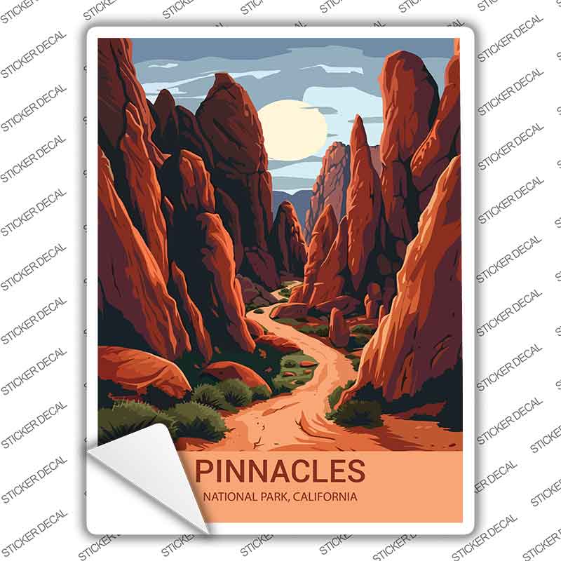 Pinnacles California Novelty Rectangle Sticker Decal P-4531s