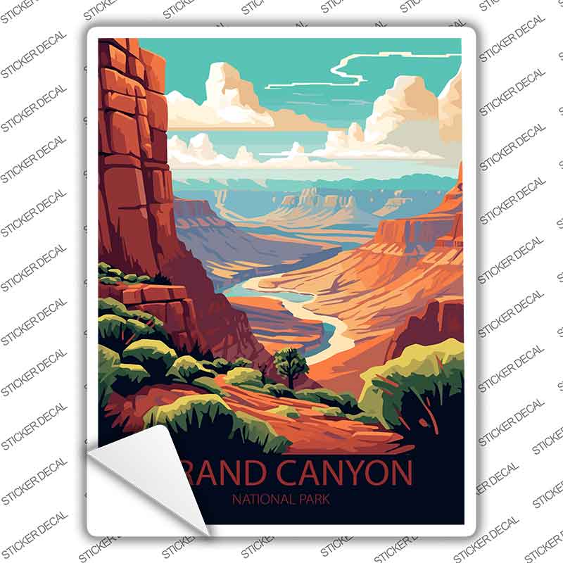 Grand Canyon National Park Novelty Rectangle Sticker Decal P-4577s