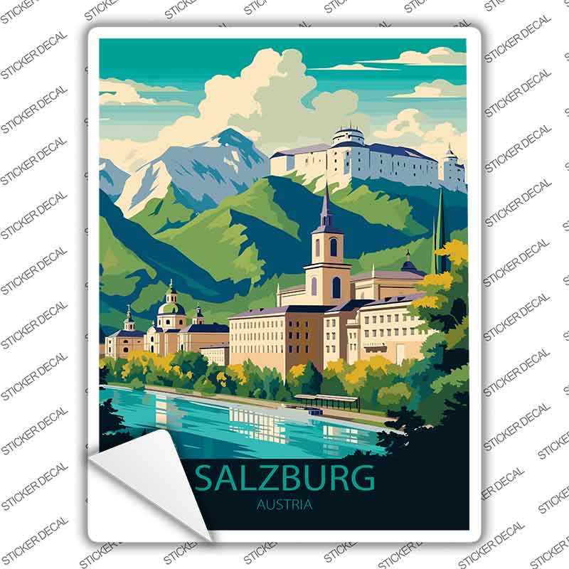 Salzburg Austria Novelty Rectangle Sticker Decal P-4591s