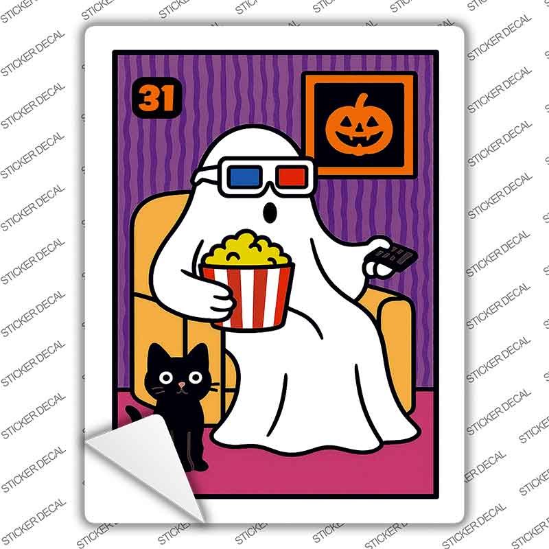 Ghost Watching Movie Novelty Rectangle Sticker Decal P-4624s