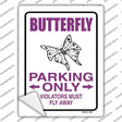 Butterfly Only Novelty Rectangle Sticker Decal