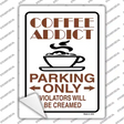 Coffee Addict Novelty Rectangle Sticker Decal
