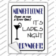 Midnight Lounge Novelty Rectangle Sticker Decal