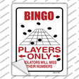 Bingo Players Only Novelty Rectangle Sticker Decal