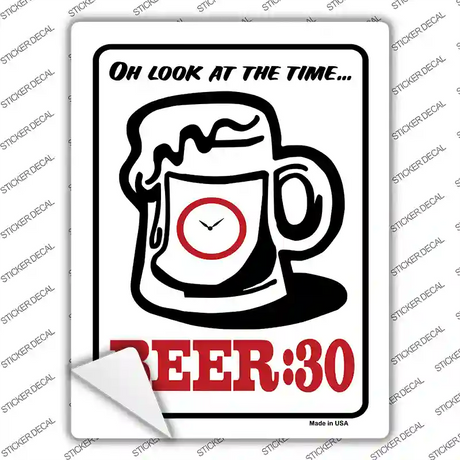 Beer 30 Novelty Rectangle Sticker Decal
