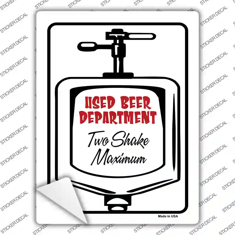 Two Shake Max Novelty Rectangle Sticker Decal