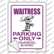 Waitress Only Novelty Rectangle Sticker Decal