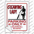 Cleaning Lady Only Novelty Rectangle Sticker Decal