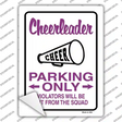 Cheerleader Only Novelty Rectangle Sticker Decal