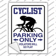 Cyclist Only Novelty Rectangle Sticker Decal
