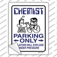 Chemist Only Novelty Rectangle Sticker Decal