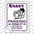 Nanny Only Novelty Rectangle Sticker Decal