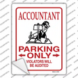 Accountant Parking Audited Novelty Rectangular Sticker Decal