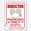 Director Parking D List Novelty Rectangular Sticker Decal