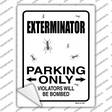 Exterminator Parking Bombed Novelty Rectangular Sticker Decal