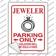 Jeweler Parking Sold A Fake Novelty Rectangular Sticker Decal