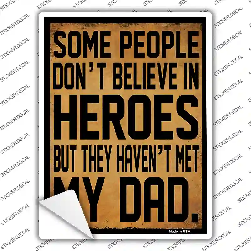 Heroes Novelty Rectangle Sticker Decal