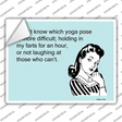 Which Yoga Pose More Difficult Novelty Rectangle Sticker Decal