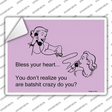 Bless Your Heart Novelty Rectangle Sticker Decal