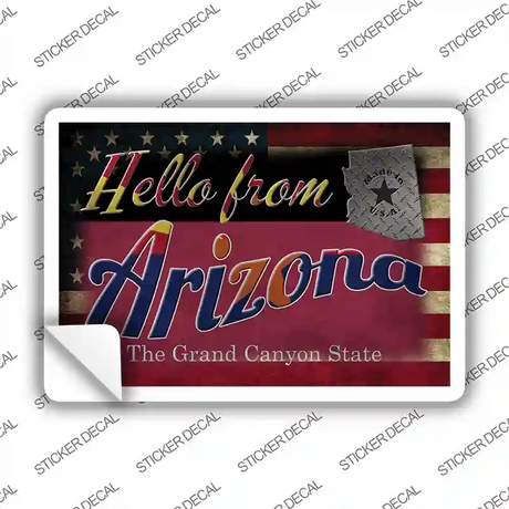 Hello From Arizona Novelty Postcard Sticker Decals