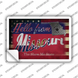 Hello From Missouri Novelty Postcard Sticker Decals