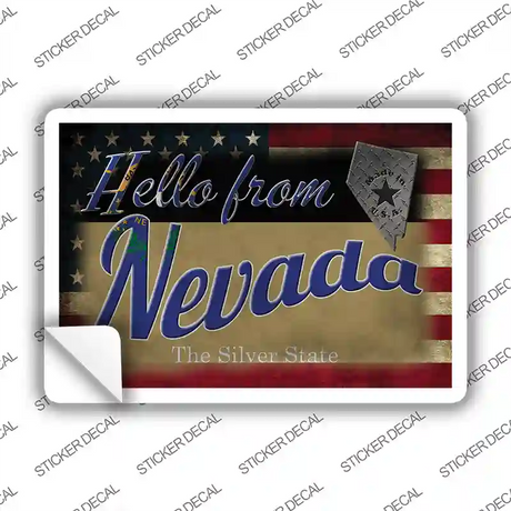 Hello From Nevada Novelty Postcard Sticker Decals