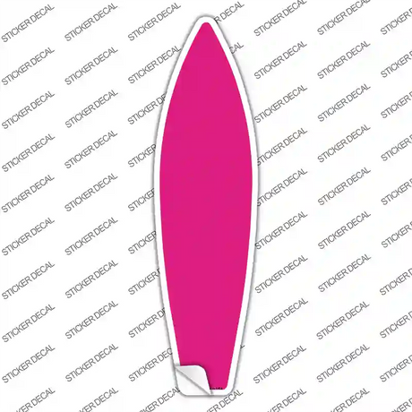 Pink Solid Novelty Surfboard Sticker Decal