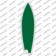 Green Solid Novelty Surfboard Sticker Decal
