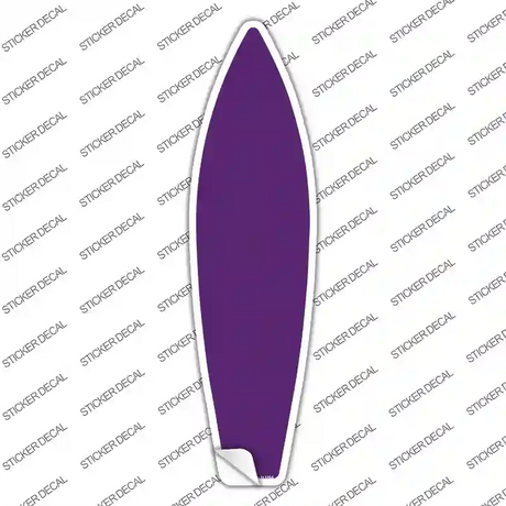 Purple Solid Novelty Surfboard Sticker Decal
