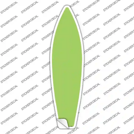 Lime Green Solid Novelty Surfboard Sticker Decal