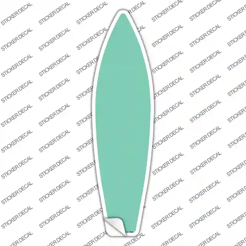 Mint Solid Novelty Surfboard Sticker Decal