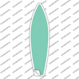 Mint Solid Novelty Surfboard Sticker Decal