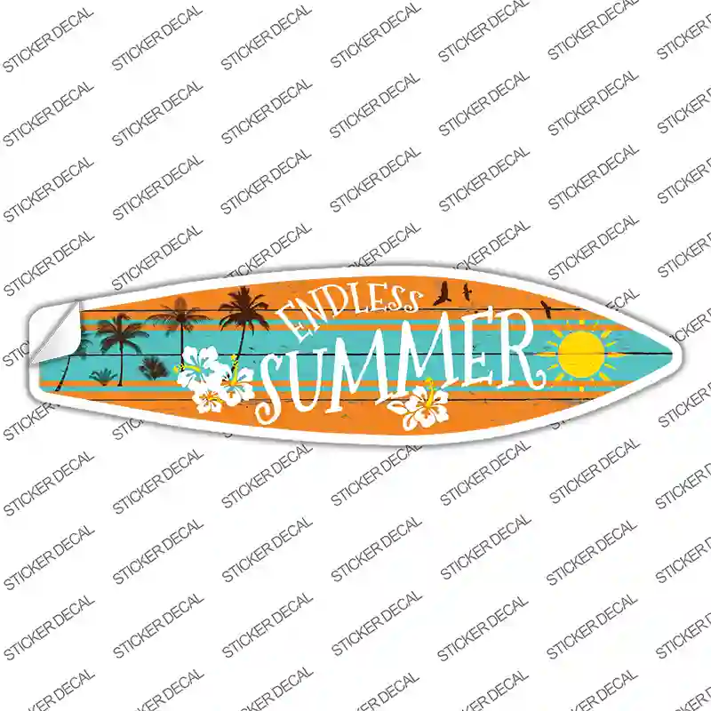 Endless Summer Novelty Surfboard Sticker Decal