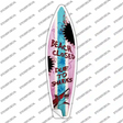 Beach Closed Due To Sharks Novelty Surfboard Sticker Decal