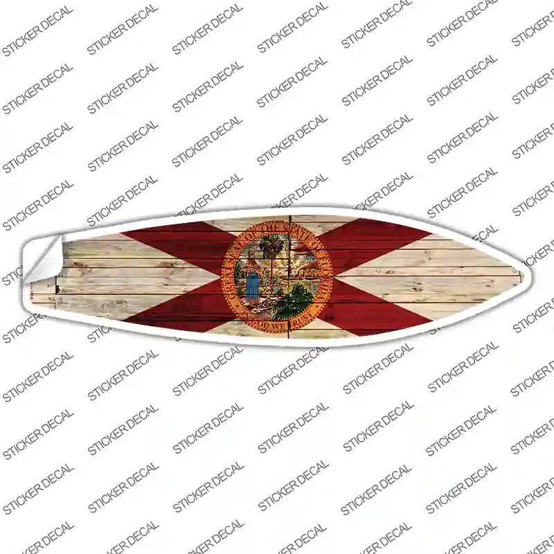 Florida State Flag Novelty Surfboard Sticker Decal