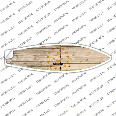 Rhode Island State Flag Novelty Surfboard Sticker Decal