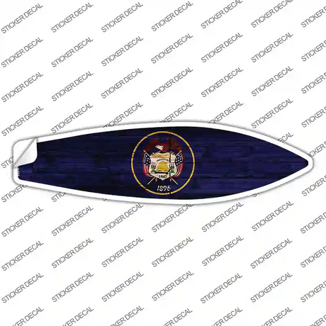 Utah State Flag Novelty Surfboard Sticker Decal