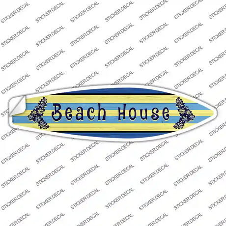 Beach House Novelty Surfboard Sticker Decal