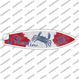 Crab Shoreline Novelty Surfboard Sticker Decal