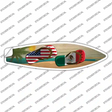 Mexico Flag Flip Flop Novelty Surfboard Sticker Decal